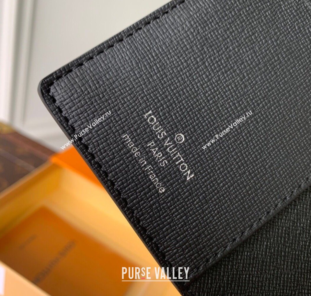 Louis Vuitton Small Ring Agenda Cover in Monogram Canvas Black 2025 R20005 (KI-251009047)