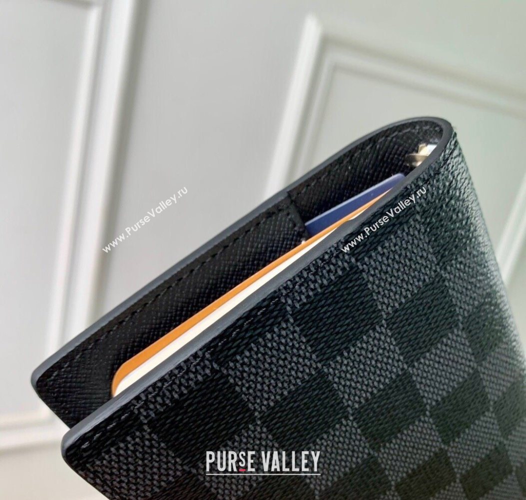 Louis Vuitton Small Ring Agenda Cover in Damier Graphite Canvas 2025 R20005 (KI-251009050)