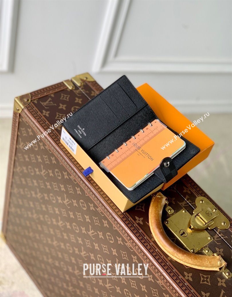 Louis Vuitton Small Ring Agenda Cover in Damier Graphite Canvas 2025 R20005 (KI-251009050)