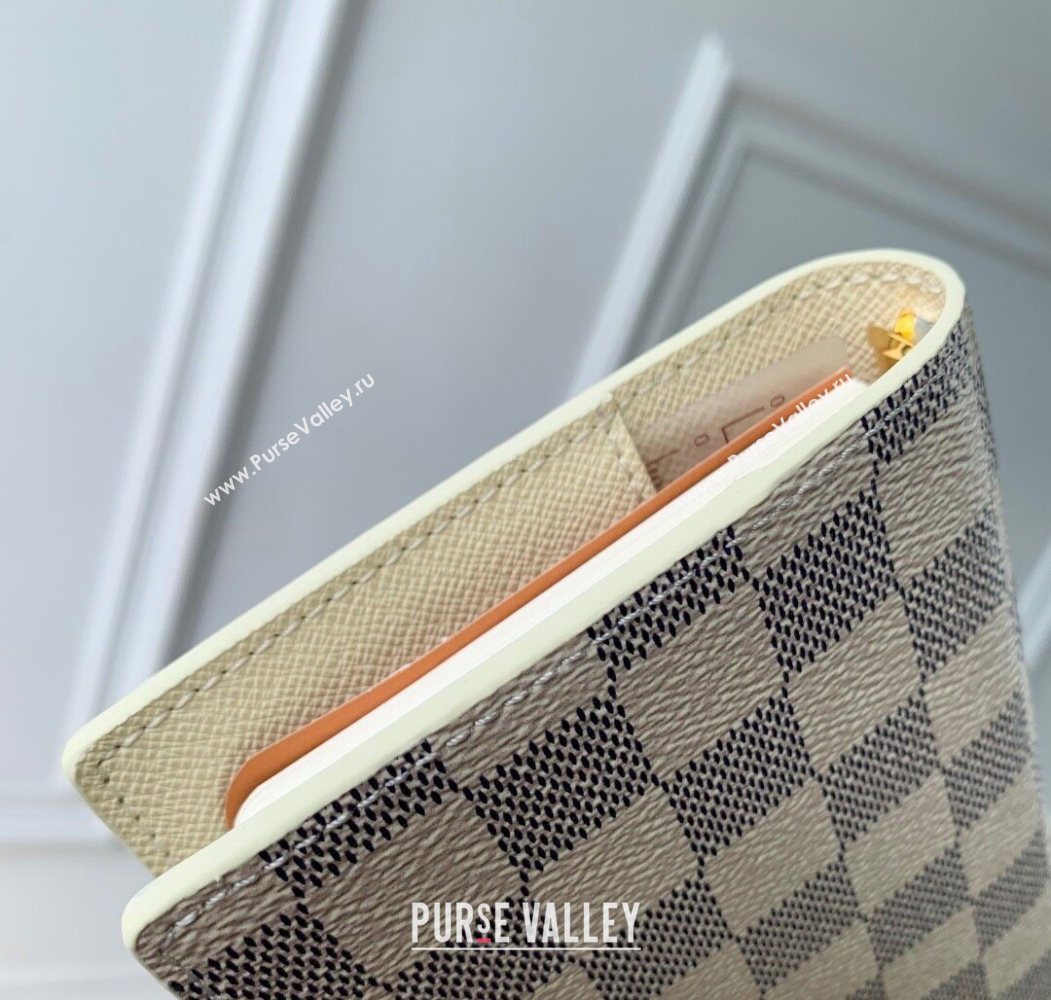 Louis Vuitton Small Ring Agenda Cover in Damier Azur Canvas 2025 R20706 (KI-251009051)