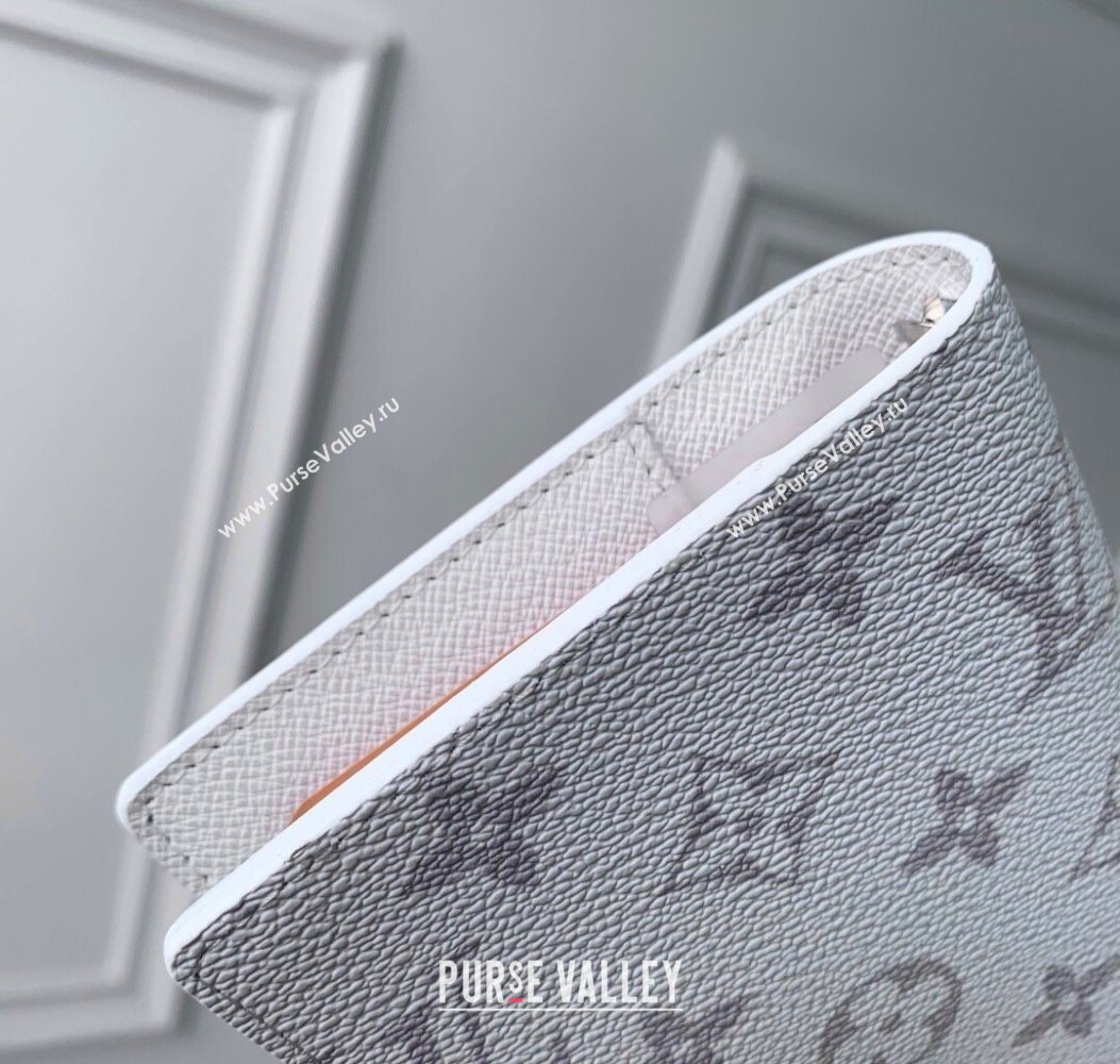 Louis Vuitton Small Ring Agenda Cover in Monogram Canvas White 2025 R20005 (KI-251009048)