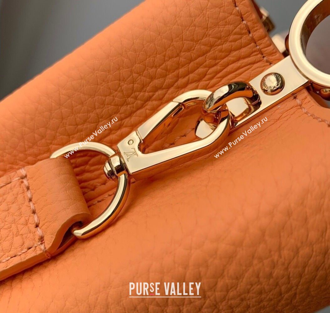 Louis Vuitton Capucines IVY Mini Bag in Grained Leather Orange M14396 2025 (KI-251009052)