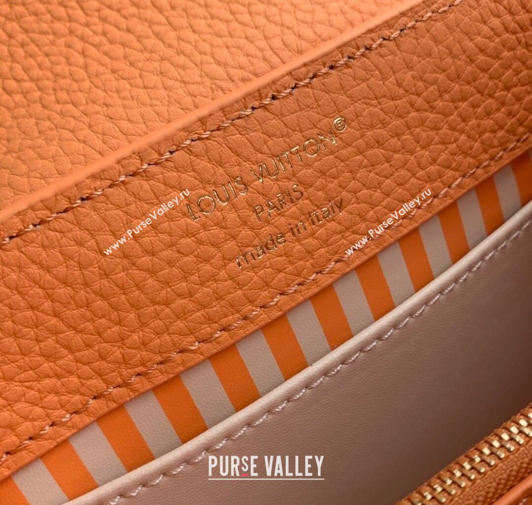 Louis Vuitton Capucines IVY Mini Bag in Grained Leather Orange M14396 2025 (KI-251009052)