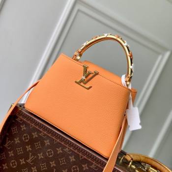 Louis Vuitton Capucines IVY PM Bag in Grained Leather M14396 Orange 2025 (KI-251009053)