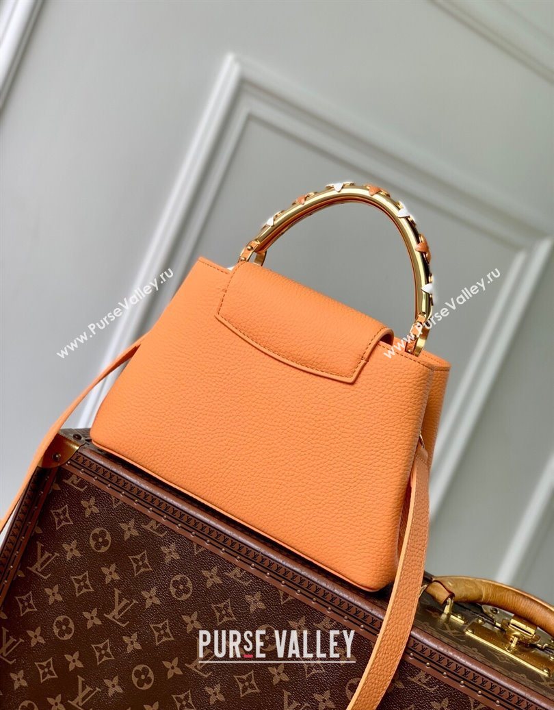 Louis Vuitton Capucines IVY PM Bag in Grained Leather M14396 Orange 2025 (KI-251009053)