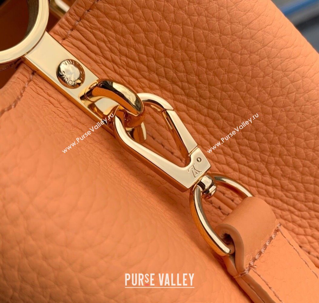 Louis Vuitton Capucines IVY PM Bag in Grained Leather M14396 Orange 2025 (KI-251009053)