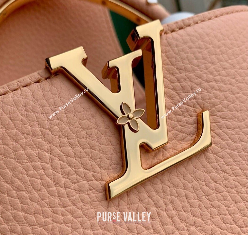 Louis Vuitton Capucines IVY Mini Bag in Grained Leather M14976 Pink 2025 (KI-251009054)