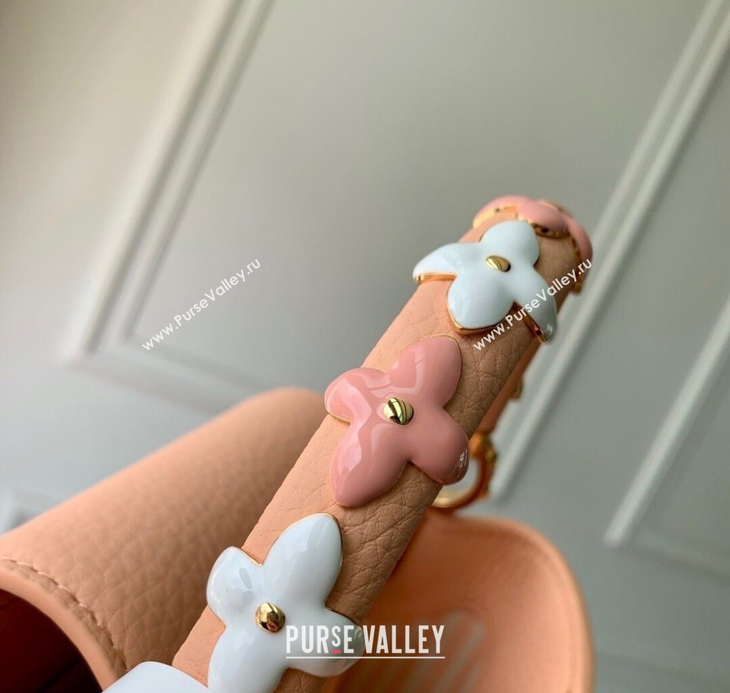 Louis Vuitton Capucines IVY Mini Bag in Grained Leather M14976 Pink 2025 (KI-251009054)