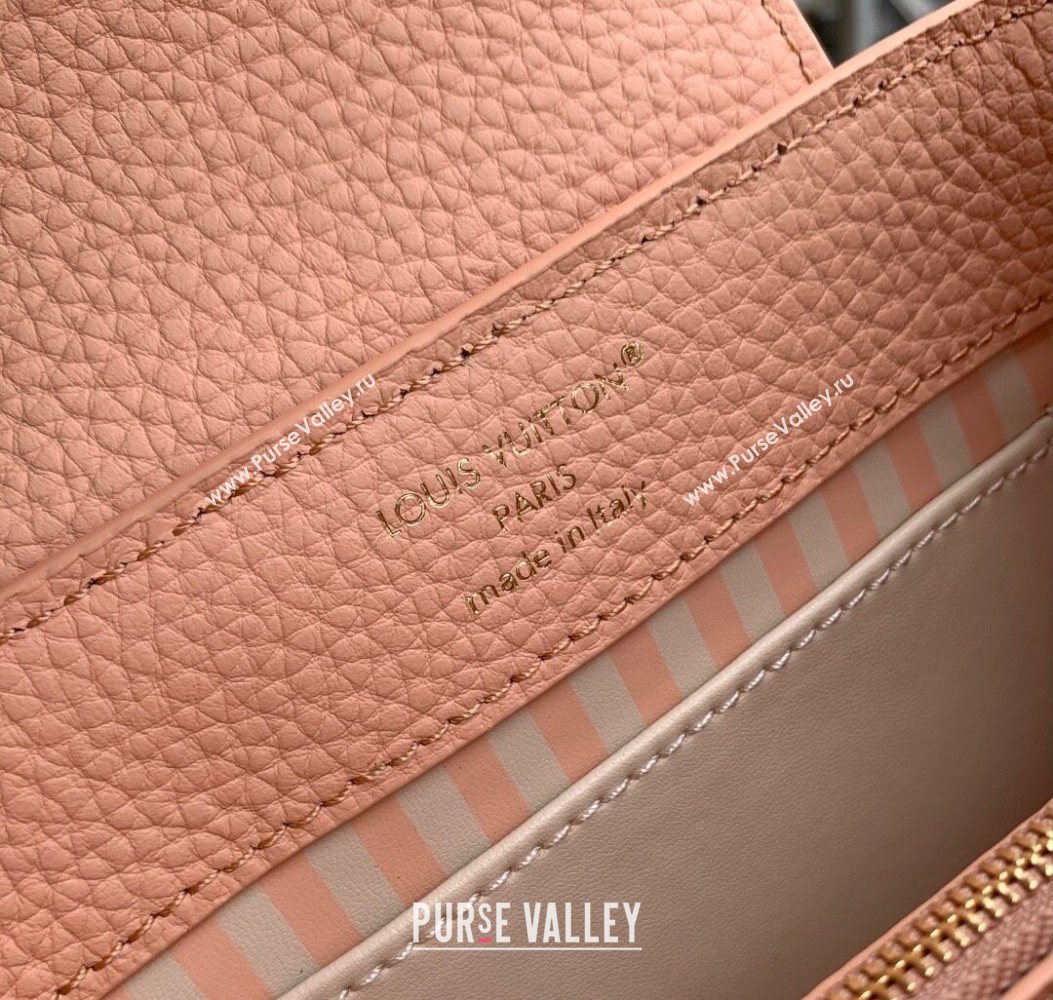 Louis Vuitton Capucines IVY Mini Bag in Grained Leather M14976 Pink 2025 (KI-251009054)