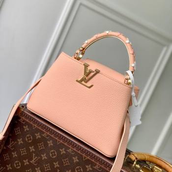 Louis Vuitton Capucines IVY PM Bag in Grained Leather M14976 Pink 2025 (KI-251009055)
