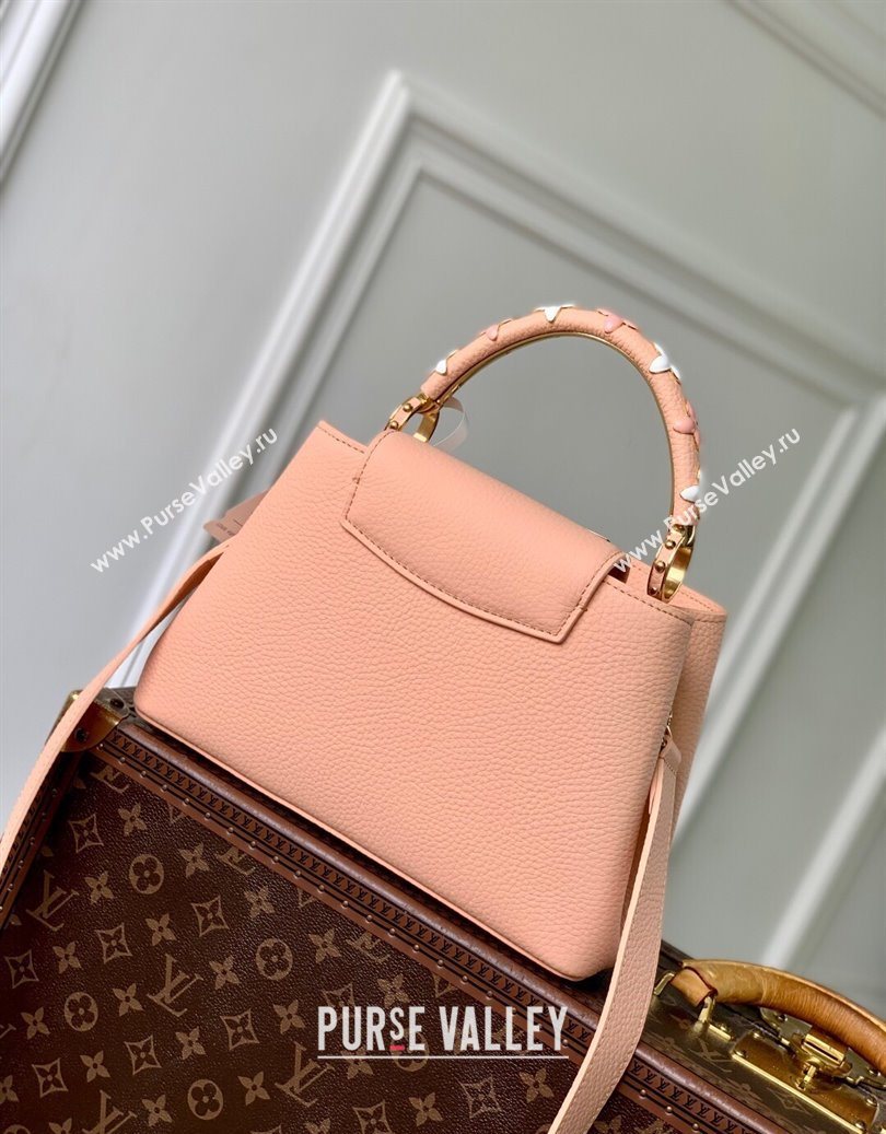 Louis Vuitton Capucines IVY PM Bag in Grained Leather M14976 Pink 2025 (KI-251009055)