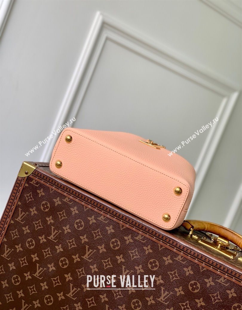 Louis Vuitton Capucines IVY PM Bag in Grained Leather M14976 Pink 2025 (KI-251009055)