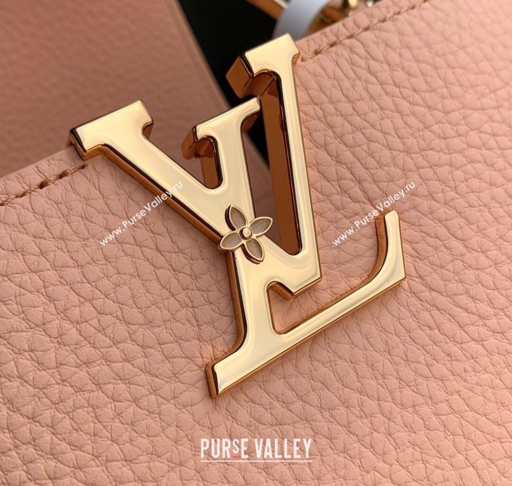 Louis Vuitton Capucines IVY PM Bag in Grained Leather M14976 Pink 2025 (KI-251009055)