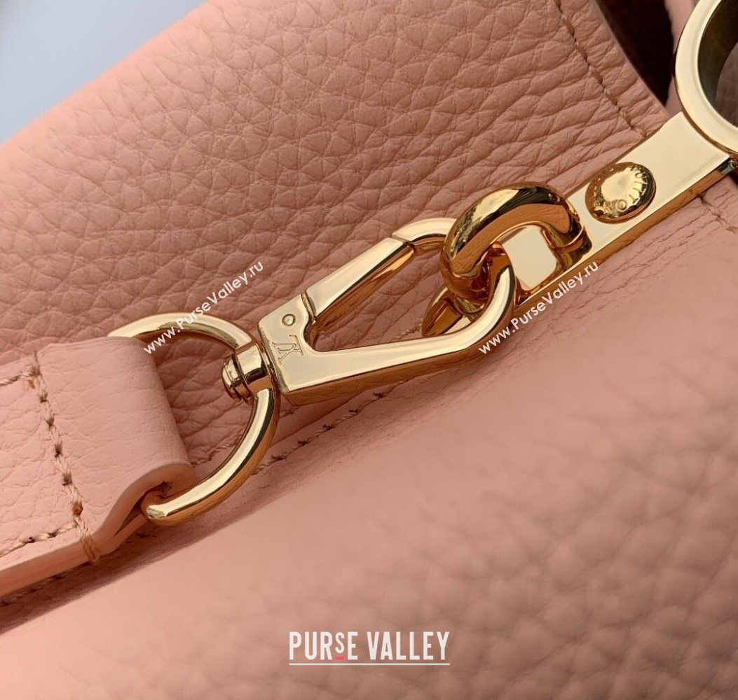 Louis Vuitton Capucines IVY PM Bag in Grained Leather M14976 Pink 2025 (KI-251009055)