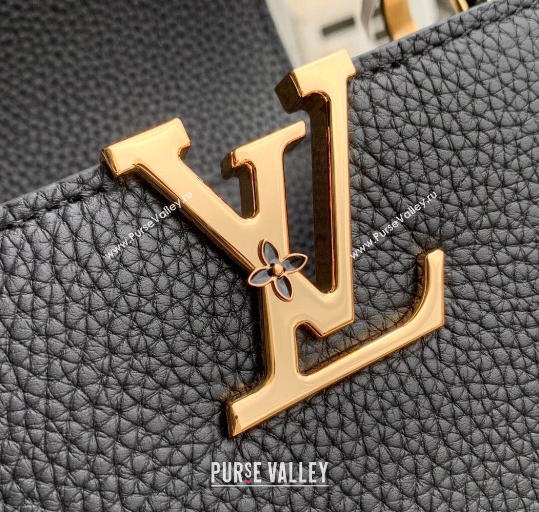 Louis Vuitton Capucines IVY PM Bag in Grained Leather M14976 Black 2025 (KI-251009057)