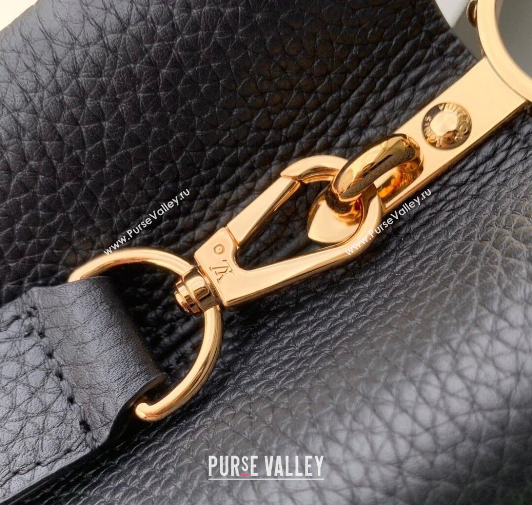 Louis Vuitton Capucines IVY PM Bag in Grained Leather M14976 Black 2025 (KI-251009057)