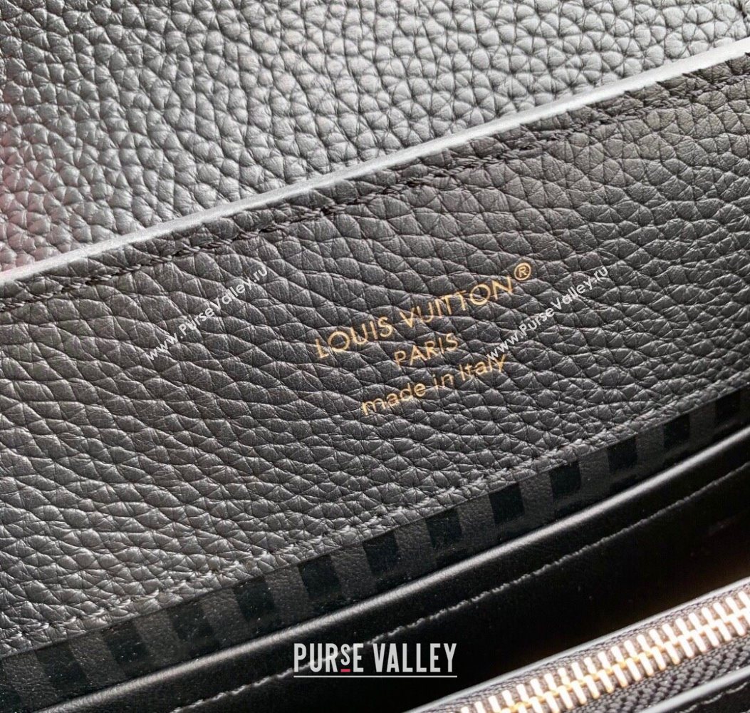 Louis Vuitton Capucines IVY PM Bag in Grained Leather M14976 Black 2025 (KI-251009057)