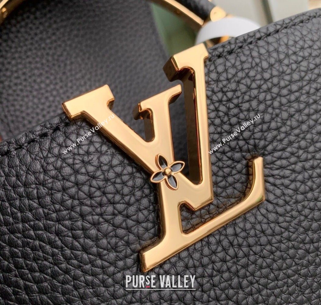 Louis Vuitton Capucines IVY Mini Bag in Grained Leather M14976 Black 2025 (KI-251009056)