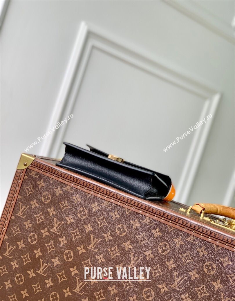 Louis Vuitton Wallet On Chain Rosy Mini bag in Grained Leather M13569 Black 2025 (KI-251009059)