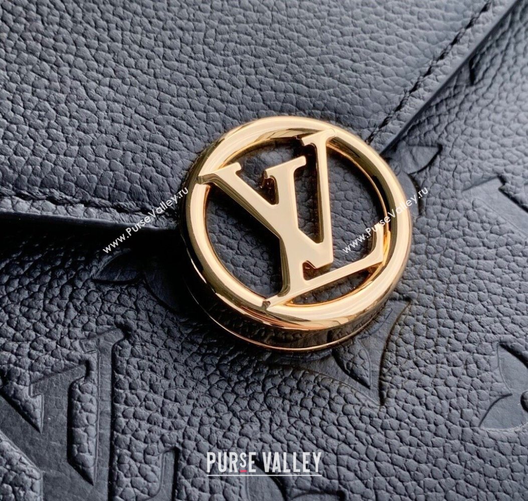 Louis Vuitton Wallet On Chain Rosy Mini bag in Grained Leather M13569 Black 2025 (KI-251009059)