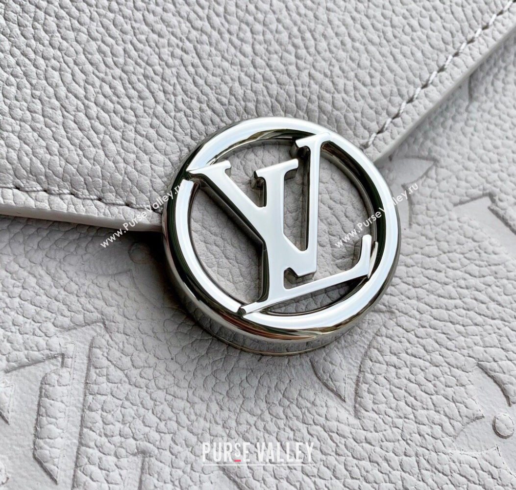 Louis Vuitton Wallet On Chain Rosy Mini bag in Grained Leather Brume Grey 2025 M13570 (KI-251009058)