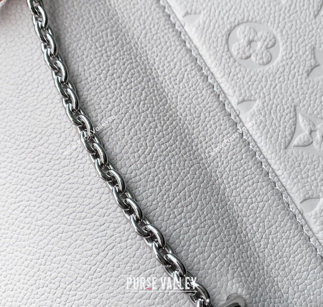 Louis Vuitton Wallet On Chain Rosy Mini bag in Grained Leather Brume Grey 2025 M13570 (KI-251009058)