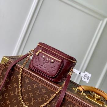 Louis Vuitton Mini Bumbag in Monogram Empreinte Embossed Leather M82208 Carnet Red 2025 (KI-251009062)