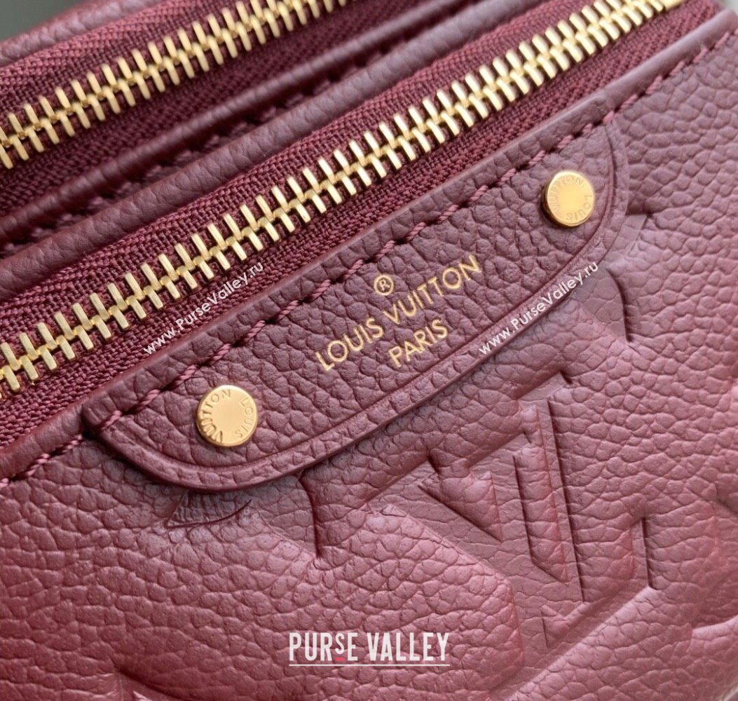 Louis Vuitton Mini Bumbag in Monogram Empreinte Embossed Leather M82208 Carnet Red 2025 (KI-251009062)