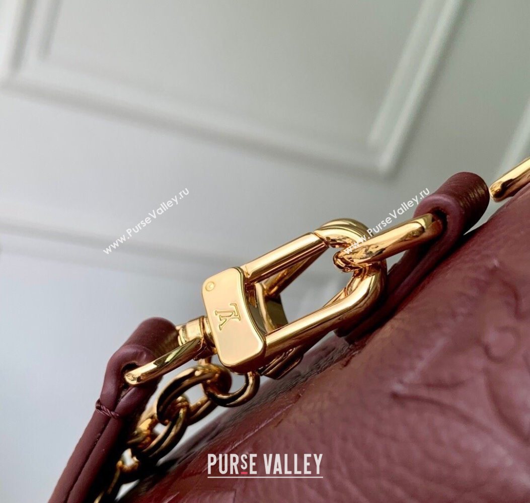 Louis Vuitton Mini Bumbag in Monogram Empreinte Embossed Leather M82208 Carnet Red 2025 (KI-251009062)