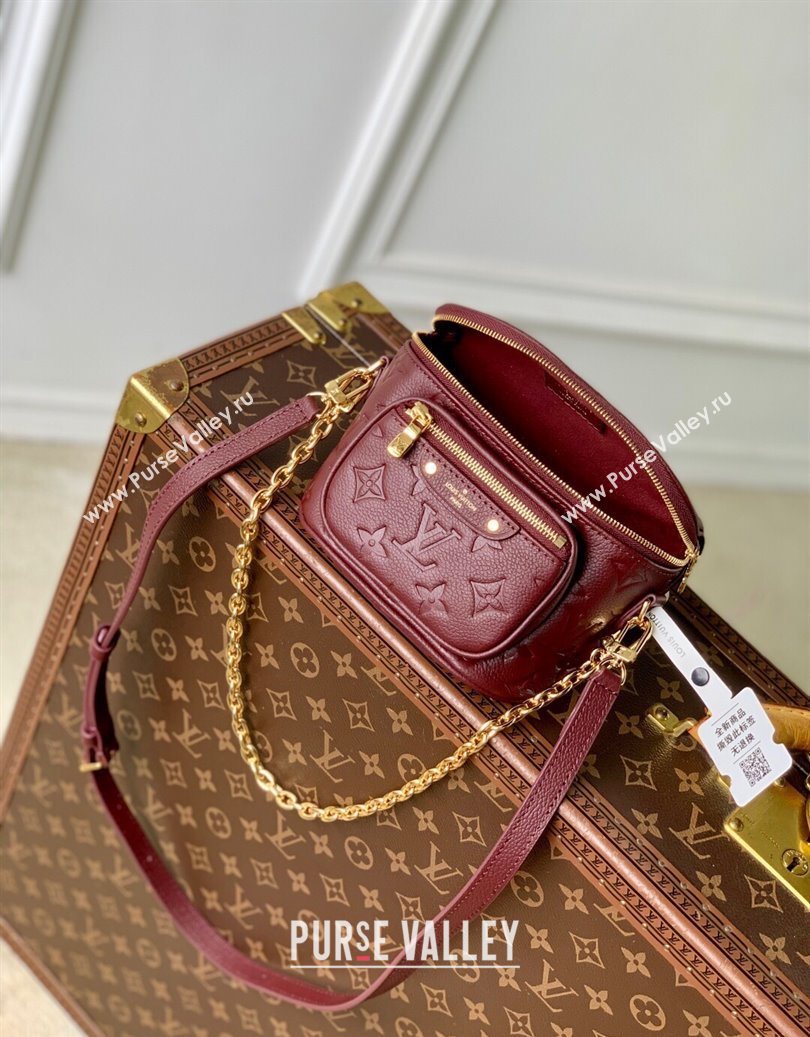 Louis Vuitton Mini Bumbag in Monogram Empreinte Embossed Leather M82208 Carnet Red 2025 (KI-251009062)