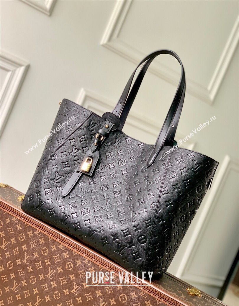 Louis Vuitton All In One MM Tote Bag in Monogram Leather M25860 Black 2025 (KI-251008063)