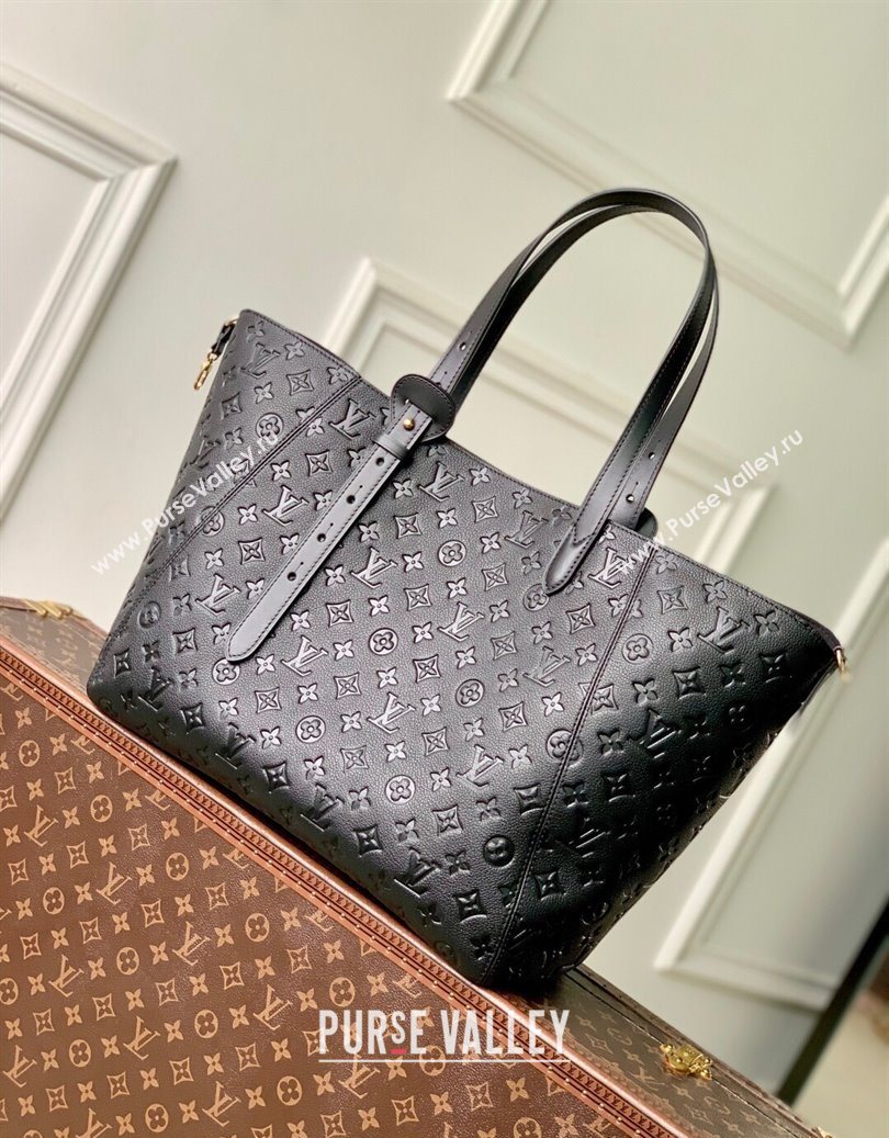 Louis Vuitton All In One MM Tote Bag in Monogram Leather M25860 Black 2025 (KI-251008063)