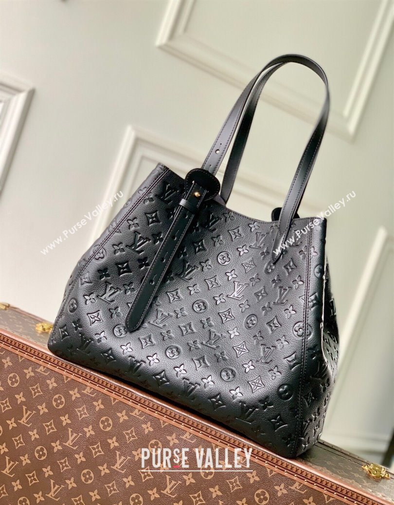 Louis Vuitton All In One MM Tote Bag in Monogram Leather M25860 Black 2025 (KI-251008063)
