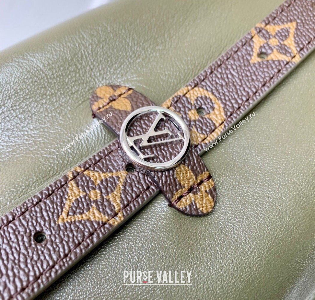 Louis Vuitton Carryall Vibe MM Bag in Dark Kaki Lamb leather M14268 2025 (KI-251009021)