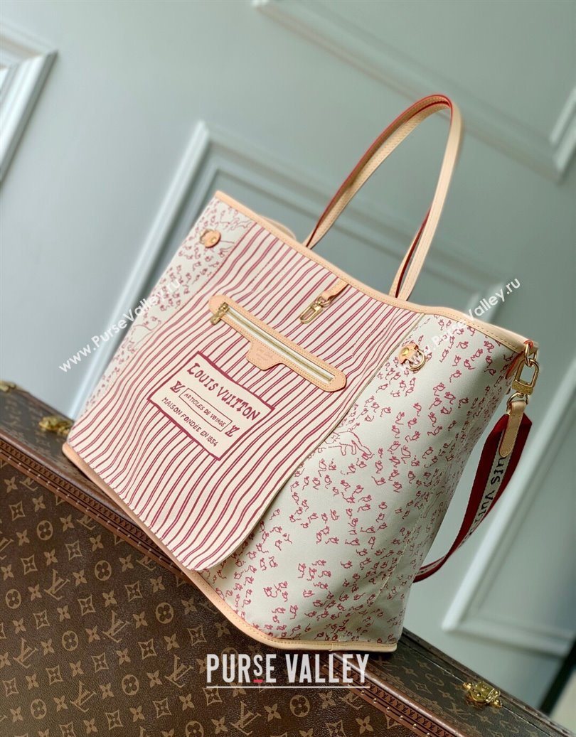 Louis Vuitton Neverfull Inside Out GM Tote Bag Monogram Beige M15124 2025 (KI-251009063)