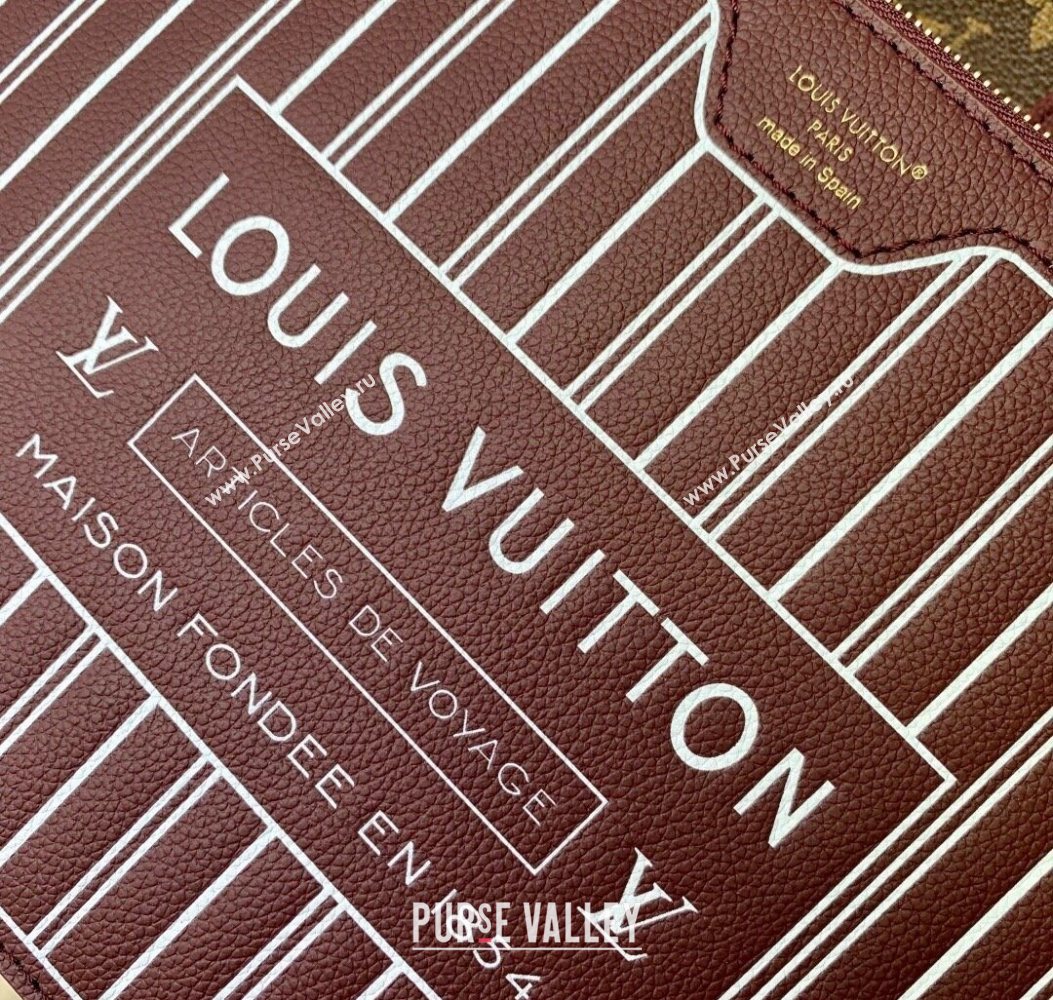 Louis Vuitton Neverfull Inside Out MM Monogram/Wine Red M25663 2025 (KI-251009065)