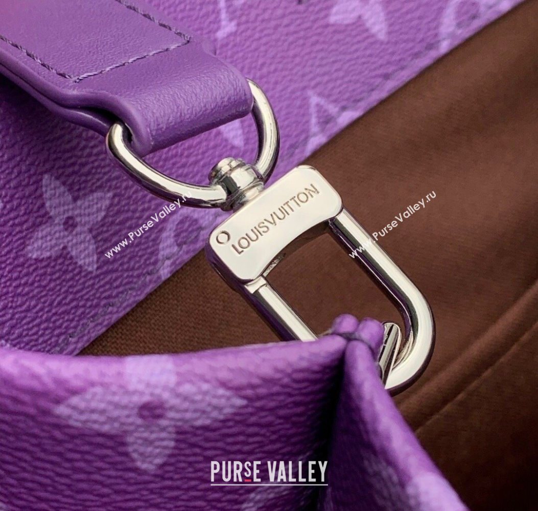 Louis Vuitton Shopper Tote MM bag in Canvas Brown/Purple M13923 2025 (KI-251008096)
