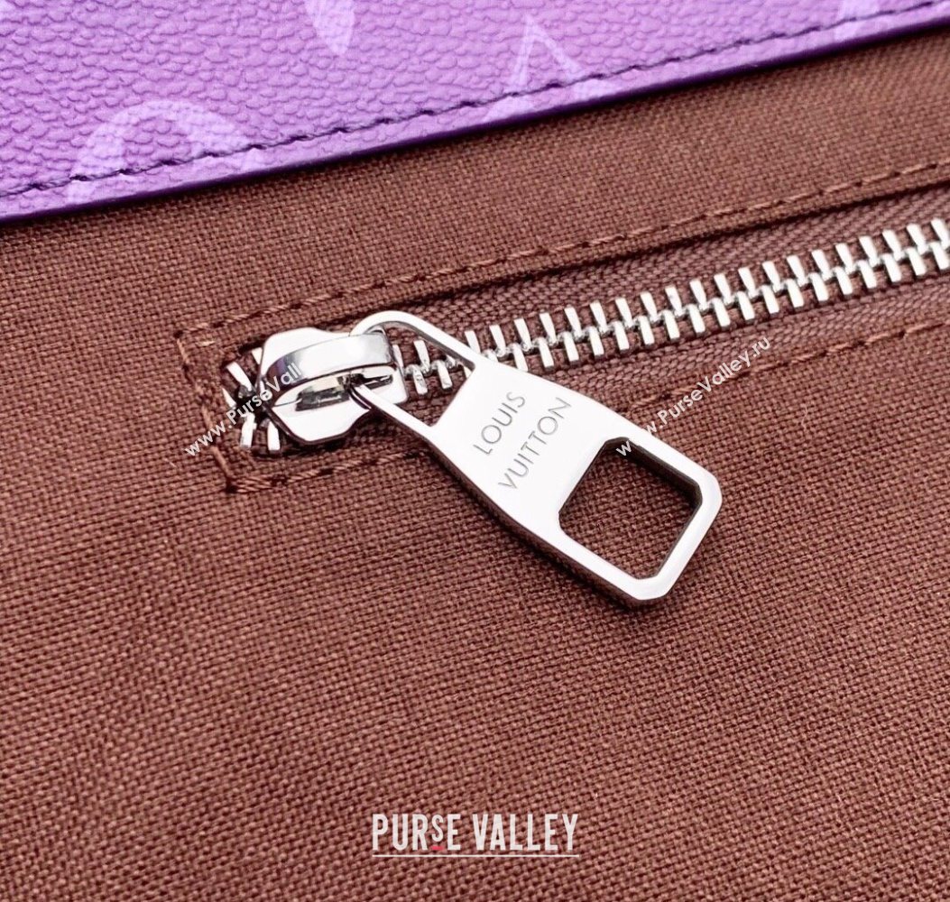 Louis Vuitton Shopper Tote MM bag in Canvas Brown/Purple M13923 2025 (KI-251008096)