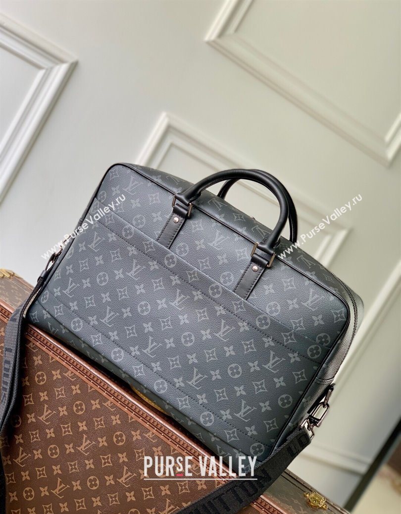Louis Vuitton Mens Weekender Bag in Monogram Eclipse Canvas 2025 M11512 (KI-251009024)