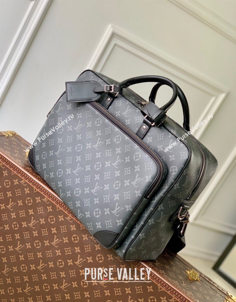Louis Vuitton Mens Weekender Bag in Monogram Eclipse Canvas 2025 M11512 (KI-251009024)