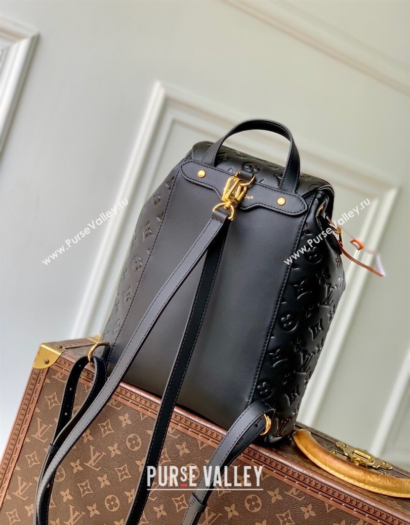 Louis Vuitton Coussin Backpack MM Bag in Black Calf leather M25508 2025 (KI-251009009)