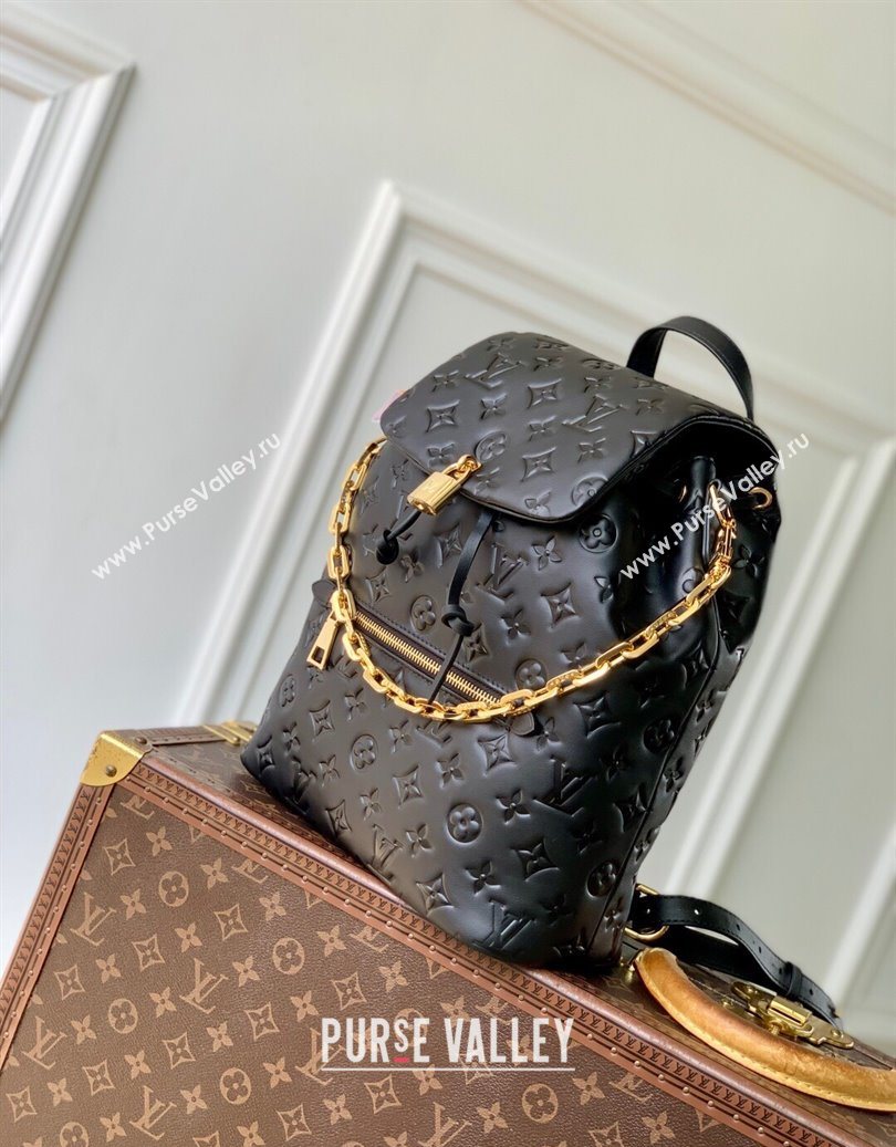 Louis Vuitton Coussin Backpack MM Bag in Black Calf leather M25508 2025 (KI-251009009)