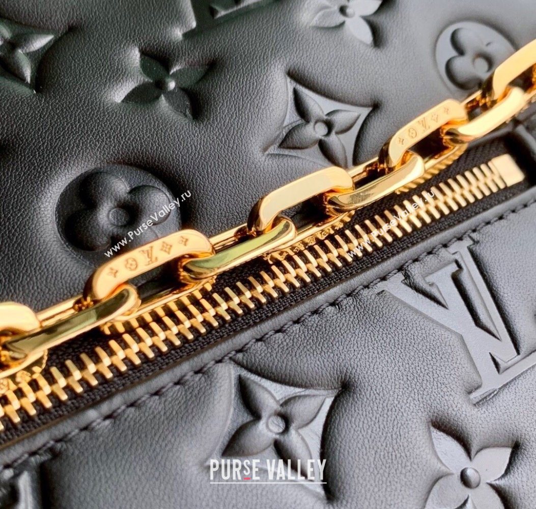 Louis Vuitton Coussin Backpack MM Bag in Black Calf leather M25508 2025 (KI-251009009)