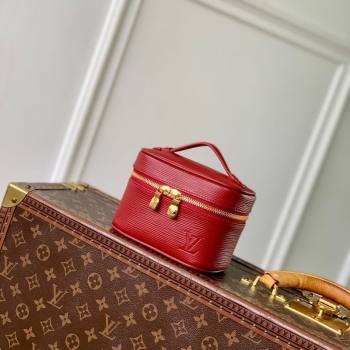 Louis Vuitton Nice Nano Pouch in Epi Leather Monogram Red 2025 M25857 (KI-251009025)