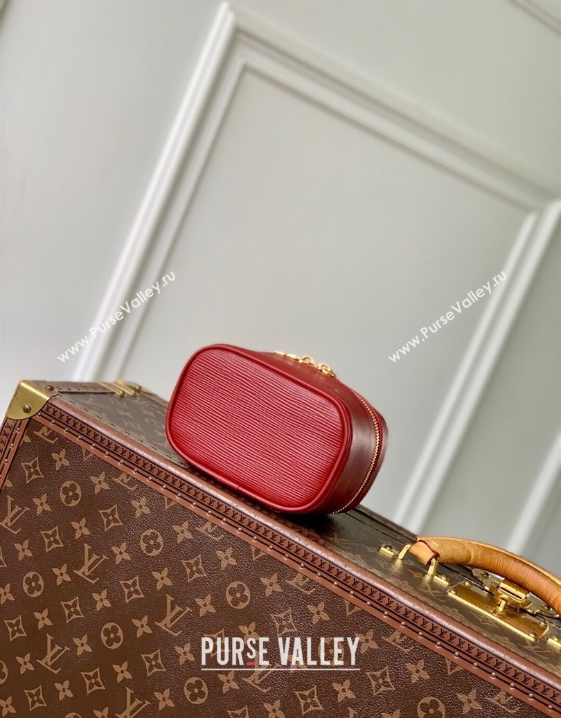 Louis Vuitton Nice Nano Pouch in Epi Leather Monogram Red 2025 M25857 (KI-251009025)