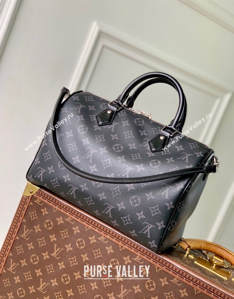 Louis Vuitton Speedy Soft 30 Bag in Monogram Eclipse Black Canvas M15102 2025 (KI-251009067)