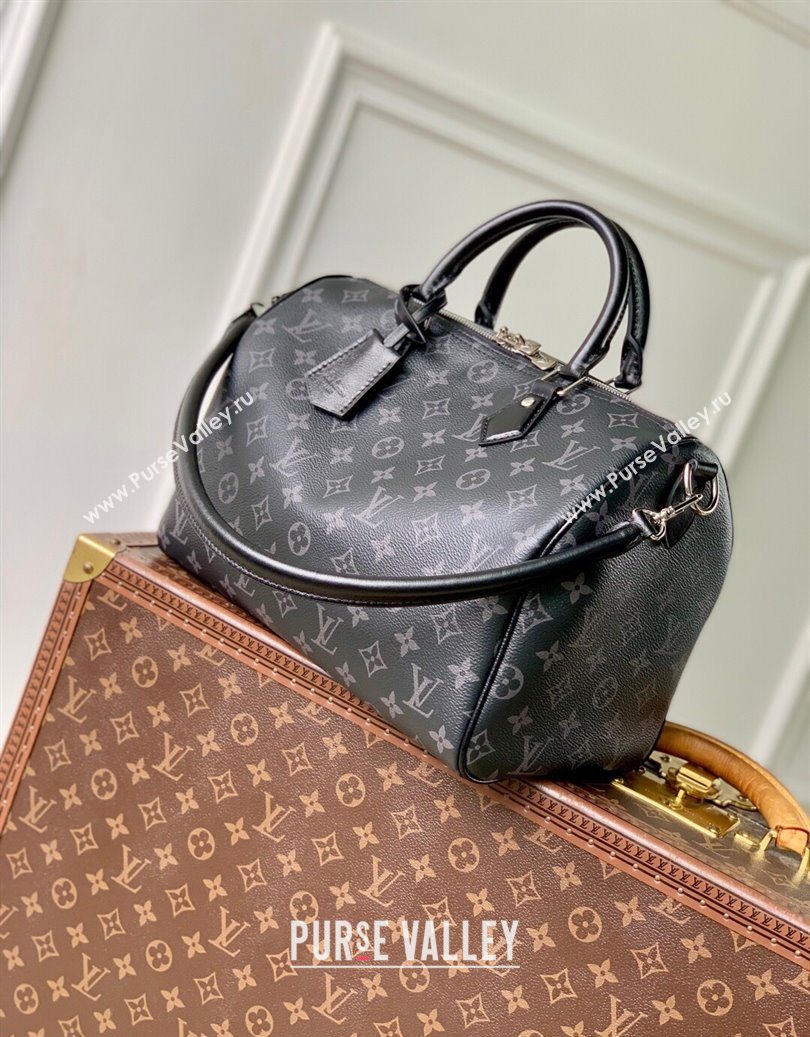 Louis Vuitton Speedy Soft 30 Bag in Monogram Eclipse Black Canvas M15102 2025 (KI-251009067)