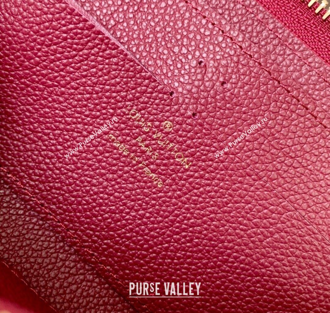 Louis Vuitton Clemence Wallet in Monogram Empreinte Leather M25815 Garnet Red 2025 (KI-251009068)