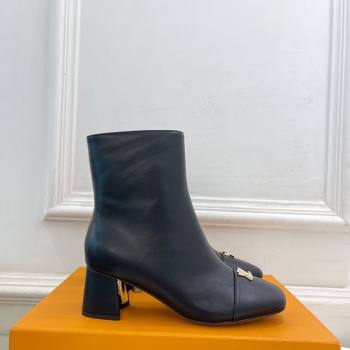 Louis Vuitton Swing Heel Ankle Boots 5.5cm in Calf Leather Black 2025 1AID092 (MD-251021139)