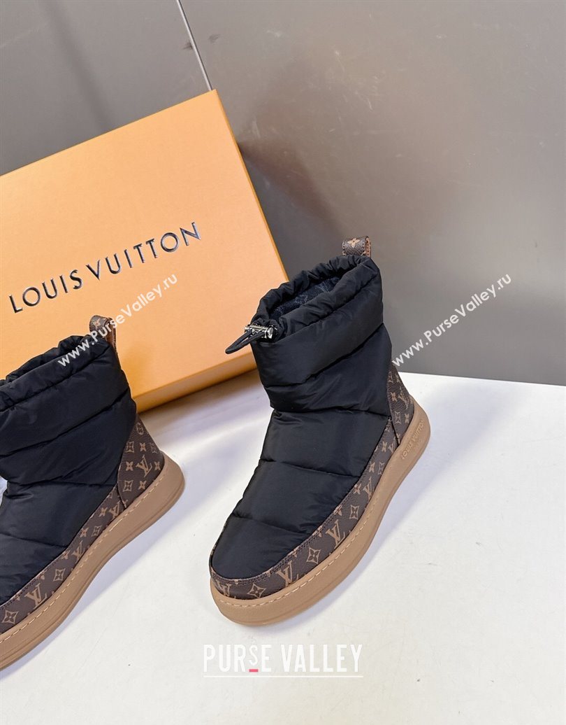 Louis Vuitton LV Cloud Ankle Boots Sneaker in Nylon and Monogram Canvas Black 2025 1AIVJ7 (MD-251021084)